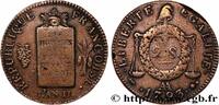 FRANCE 2 sols dit à la table de loi THE CONVENTION Metz 1793 (32mm, 22,96g, 6h) -