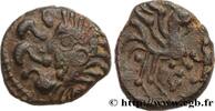 FRANCE Bronze au coq à tête humaine GALLIA BELGICA - BELLOVACI (Area of Beauvais) Beauvais (60) c. 50-30 AC. (16mm, 3,56g, 9h) -