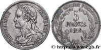 FRANCE Concours de 5 francs, essai de Montagny II REPUBLIC Paris 1848 (37mm, 22,70g, 6h) -