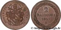 ITALY - PAPAL STATES - PIUS IX (Giovanni Maria Mas 2 Baiocchi Pie IX an V ITALY - PAPAL STATES - PIUS IX (Giovanni Maria Mastai Ferretti) Rome 1851 (34,5mm, 19,41g, 6h) -