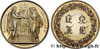 FRANCE Médaille, Mariage chrétien AMOUR ET MARIAGE 1855 (30mm, 12,35g, 12h) -