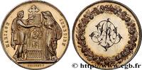 FRANCE Médaille, Mariage chrétien AMOUR ET MARIAGE 1867 (30mm, 12,26g, 12h) -
