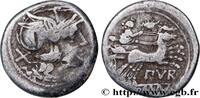THE REPUBLIC (280 BC to 27 BC) Denier FURIA Rome c. 169-158 AC. (18,5mm, 3,73g, 6h) -