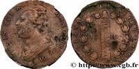 FRANCE 12 deniers dit au faisceau, type FRANCOIS LOUIS XVI Lille 1792 (28,5mm, 11,85g, 6h) -