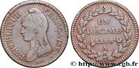 FRANCE Un décime Dupré, grand module, avec accent sur le CONSULATE Paris 1800 (31,7mm, 20,12g, 6h) -