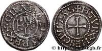 FRANCE Denier CHARLES THE BALD AND COINAGE IN HIS NAME Tours s.m. (21mm, 1,70g, 11h) -