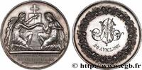 FRANCE Médaille de mariage, Evangile de St Mathieu AMOUR ET MARIAGE 1901 (31,5mm, 13,63g, 12h) -
