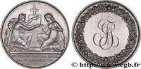 FRANCE Médaille de mariage, Evangile de St Mathieu AMOUR ET MARIAGE 1868 (31,5mm, 14,39g, 12h) -