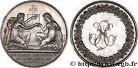 FRANCE Médaille de mariage, Evangile de St Mathieu AMOUR ET MARIAGE 1848 (32mm, 13,81g, 12h) -