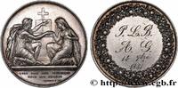FRANCE Médaille de mariage, Evangile de St Mathieu AMOUR ET MARIAGE 1881 (31,5mm, 14,02g, 12h) -