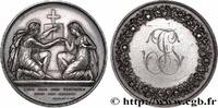 FRANCE Médaille de mariage, Evangile de St Mathieu AMOUR ET MARIAGE 1829 (31,5mm, 13,91g, 12h) -