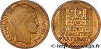 FRANCE Essai de 20 francs Turin en bronze-aluminium III REPUBLIC Paris 1929 (35mm, 17,55g, 6h) -