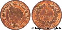 FRANCE 5 centimes Cérès III REPUBLIC Paris 1879 (25mm, 5,02g, 6h) -