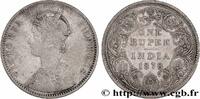 BRITISH INDIA 1 Roupie Victoria BRITISH INDIA Calcutta 1878 (30mm, 11,37g, 12h) -