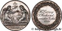 FRANCE Médaille de mariage, Evangile de St Mathieu AMOUR ET MARIAGE 1927 (30mm, 13,86g, 12h) -