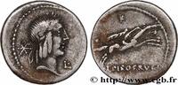THE REPUBLIC (280 BC to 27 BC) Denier CALPURNIUS Rome 90 AC. (18,5mm, 3,69g, 12h) -