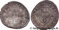 FRANCE Huitième d'écu, croix feuillue de face HENRY IV Montpellier 1604 (28mm, 4,66g, 7h) -