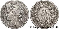 FRANCE 50 centimes Cérès, IIe République II REPUBLIC Paris 1849 (18,08mm, 2,43g, 6h) -