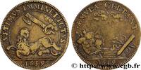 FRANCE Prise provisoire de Dunkerque LOUIS XIV LE GRAND ou LE ROI SOLEIL 1659 (27mm, 6,97g, 6h) -