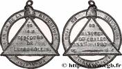 FRANCE Médaille, Anniversaire de la Première République, DEUXIÈME RÉPUBLIQUE 1848 (41mm, 12,47g, 12h) -