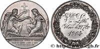 FRANCE Médaille de mariage, Evangile de St Mathieu AMOUR ET MARIAGE 1904 (30mm, 11,90g, 12h) -