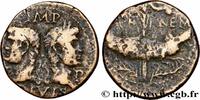 THE JULIO-CLAUDIANS (27 BC to 69 AD) Dupondius NEMAUSUS - NIMES - AUGUSTUS and AGRIPPA Nîmes, Gaule c. 10-14 AD. (26mm, 12,36g, 3h) -