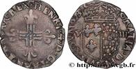 FRANCE Huitième d'écu de Navarre HENRY IV Saint-Palais 1598 (23mm, 4,58g, 9h) -