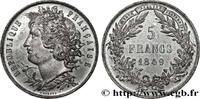 FRANCE Concours de 5 francs, essai en étain par Malbet II REPUBLIC Paris 1849 (37,15mm, 17,46g, 6h) -