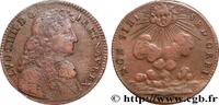 FRANCE Le Roi-Soleil LOUIS XIV LE GRAND ou LE ROI SOLEIL 1669 (26,5mm, 6,30g, 6h) -