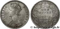 BRITISH INDIA 1 Rupee (Roupie) Victoria BRITISH INDIA Calcutta 1900 (30,79mm, 11,55g, 12h) -