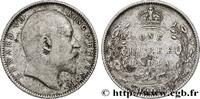 BRITISH INDIA 1 Rupee (Roupie) Edouard VII BRITISH INDIA Bombay 1904 (30,5mm, 11,50g, 12h) -