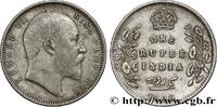 BRITISH INDIA 1 Rupee (Roupie) Edouard VII BRITISH INDIA Calcutta 1906 (30,52mm, 11,57g, 12h) -