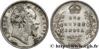 BRITISH INDIA 1 Rupee (Roupie) Edouard VII BRITISH INDIA Calcutta 1906 (30,52mm, 11,54g, 12h) -