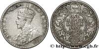 BRITISH INDIA 1 Rupee (Roupie) Georges V BRITISH INDIA Bombay 1917 (30,52mm, 11,59g, 12h) -