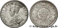BRITISH INDIA 1 Rupee (Roupie) Georges V BRITISH INDIA Calcutta 1918 (30,2mm, 11,66g, 12h) -