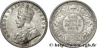 BRITISH INDIA 1 Rupee (Roupie) Georges V BRITISH INDIA Bombay 1918 (30,2mm, 11,62g, 12h) -
