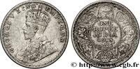 BRITISH INDIA 1 Rupee (Roupie) Georges V BRITISH INDIA Bombay 1918 (30,2mm, 11,67g, 12h) -