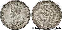 BRITISH INDIA 1 Rupee (Roupie) Georges V BRITISH INDIA Calcutta 1919 (30,52mm, 11,61g, 12h) -