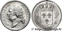 FRANCE 1/4 franc Louis XVIII LOUIS XVIII Paris 1823 (15mm, 1,25g, 6h) -