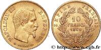 FRANCE 10 francs or Napoléon III, tête nue SECOND EMPIRE Paris 1860 (19mm, 3,23g, 6h) -