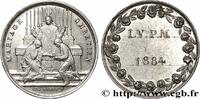 FRANCE Médaille, Mariage chrétien AMOUR ET MARIAGE 1884 (20mm, 3,20g, 6h) -