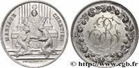 FRANCE Médaille, Mariage chrétien AMOUR ET MARIAGE 1887 (24mm, 4,99g, 12h) -