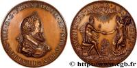 FRANCE Médaille, Henri IV et Marie de Médicis, refrappe HENRI IV LE GRAND Monnaie de Paris (1604)/1972 (56,5mm, 90,55g, 12h) -