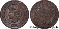FRANCE 5 centimes Cérès III REPUBLIC Paris 1873 (25mm, 4,97g, 6h) -