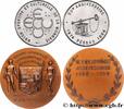 FRANCE Lot de 2 médailles, Union sportive et culturelle d MONNAIE DE PARIS Monnaie de Paris 1980 et 1994 (68,5mm, 172g, 12h) -