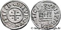 FRANCE Denier à la légende chrétienne LOUIS THE PIOUS Atelier indéterminé s.m. (21,5mm, 1,64g, 10h) -