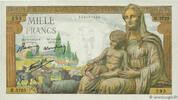 FRANCE 1000 Francs DÉESSE DÉMÉTER FRANCE 1000 Francs DÉESSE DÉMÉTER 1943 XF -