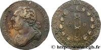 FRANCE 12 deniers dit au faisceau, type FRANÇOIS LOUIS XVI Paris 1791 (28mm, 11,72g, 6h) -
