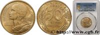 FRANCE 50 centimes Marianne, col à trois plis V REPUBLIC Paris 1963 (25mm, g, 6h) -