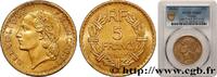 FRANCE 5 francs Lavrillier, bronze-aluminium PROVISIONAL GOVERNEMENT OF THE FRENCH REPUBLIC Castelsarrasin 1945 (31mm, 12g, 6h) -